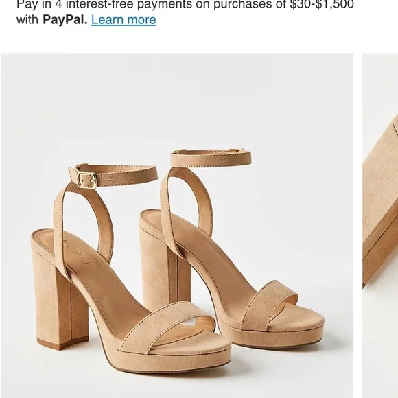 LOFT Ankle Strap Block Heels - Picture 1 of 5